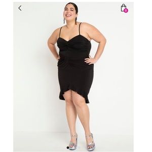 Eloquii Gather Bodice Sweetheart Dress